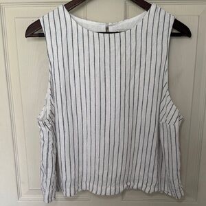 Abercrombie & Fitch Linen-Blend Shell Top